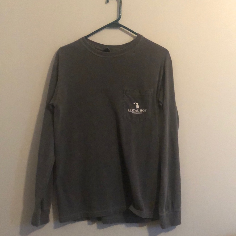 Long-Sleeve Charcoal Grey Local Boy T-Shirt